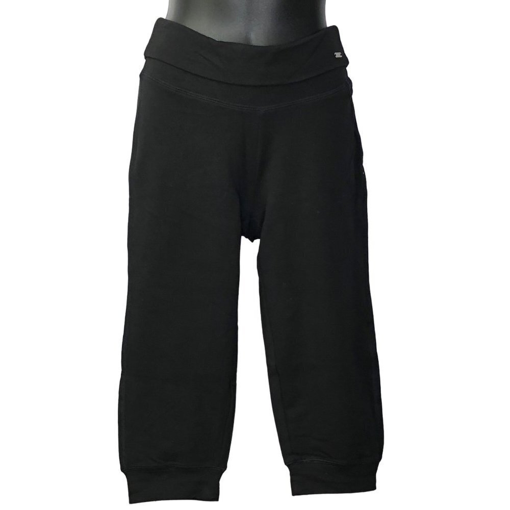 GUESS BLACK CAPRI Sweat PANTS SM NWT